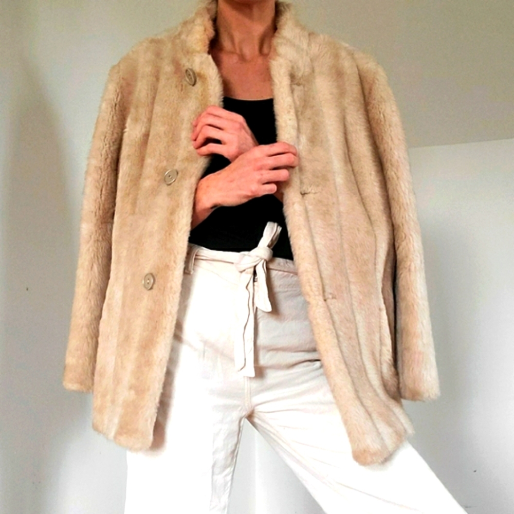 RARE VINTAGE - Faux fur jacket